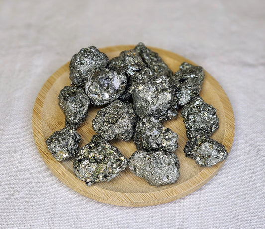 Pyrite - Prosperity Crystal - Small Chunks - Pyrite Rough - Healing Crystals - Abundance Crystals - Energy Stone