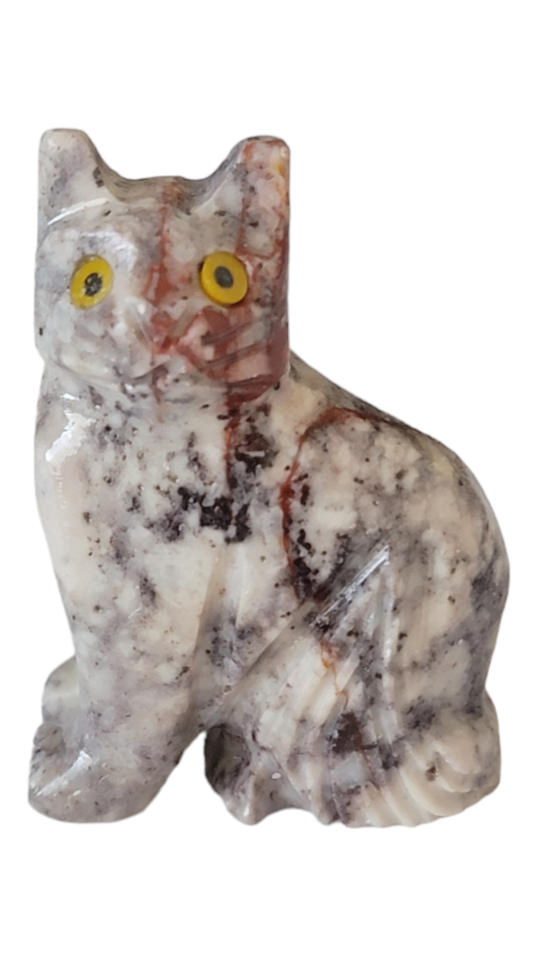 1.5" Cat Soapstone Figurine Hand Carved - Random