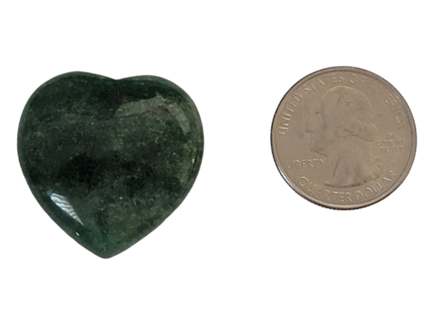 Green Aventurine Heart- 1.25"