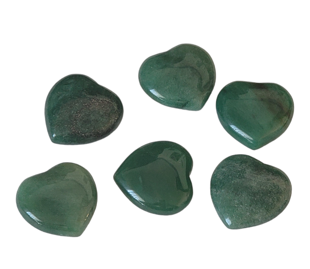 Green Aventurine Heart- 1.25"