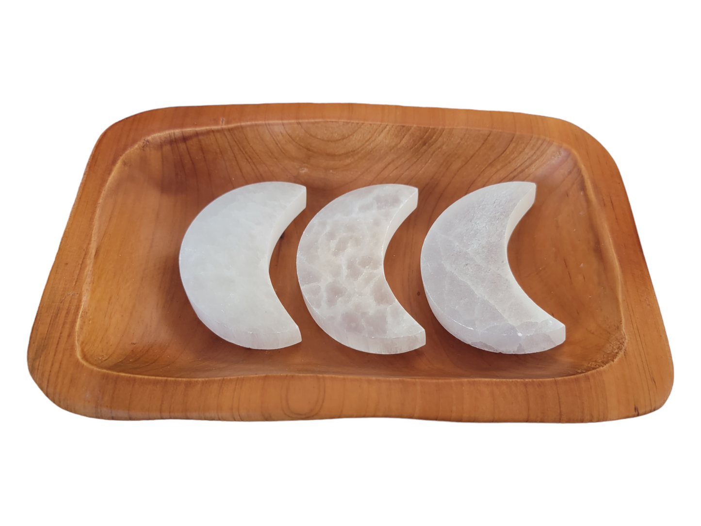 Selenite Moon: Handmade Crescent Moons for Crystal Charging, Cleansing, and Decor